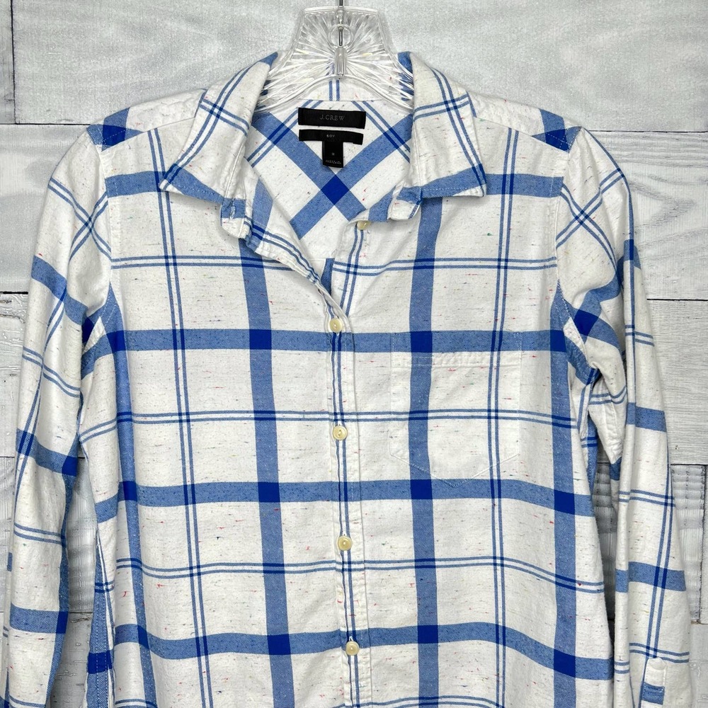J.Crew Boyshirt in Confetti Plaid - Picture 4 of 8